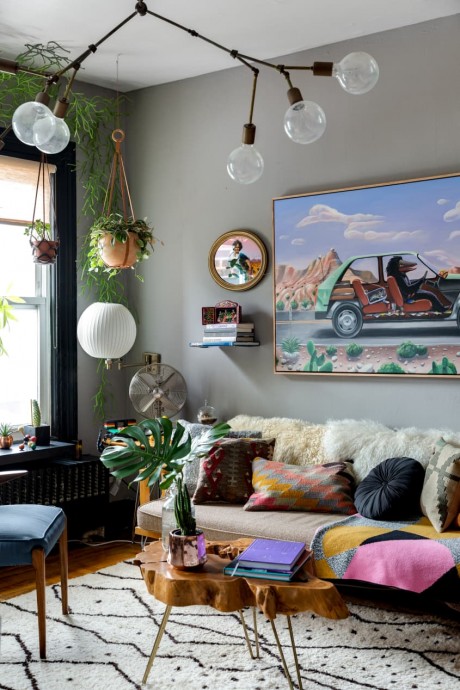 Квартира художницы Шьямы Голден в Бруклине, Нью-Йорк