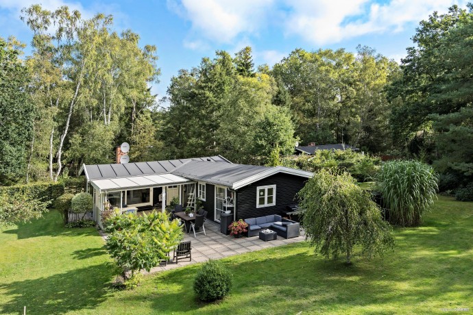 Дом посреди леса недалеко от датской деревни Фредериксверк
