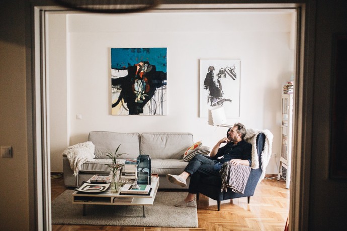 Квартира шведского художника Даниэля Эгнеуса в Афинах
