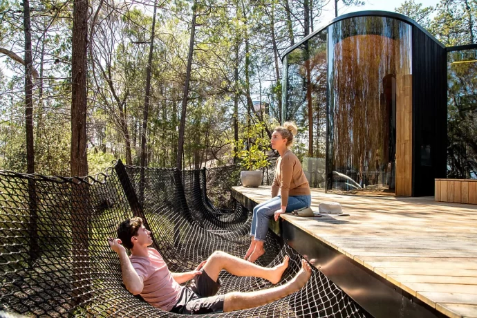 Отель Freycinet Lodge, расположенный в Национальном парке Фрейсине, Австралия