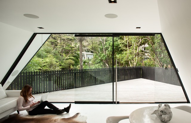 Дом архитектора Криса Тейта на острове Уаихеке, Новая Зеландия