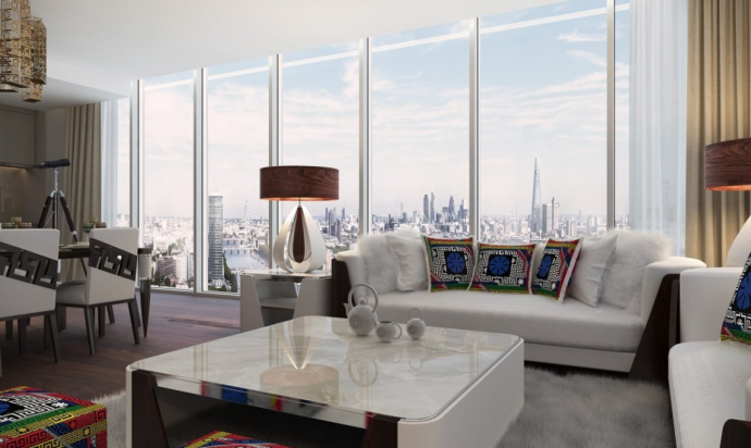 Интерьеры лондонской высотки DAMAC Tower, созданные в сотрудничестве с Versace