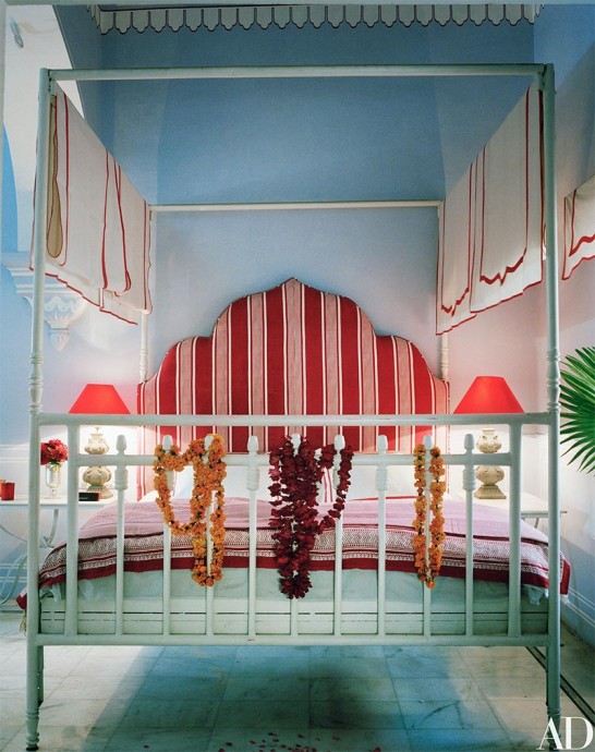 Личные апартаменты дизайнера Энн Мари Удеджанс в отеле Narain Niwas Palace, Джайпур, Индия