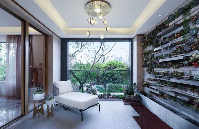 Гламурный интерьер дома площадью 243 м2 в Чэнду, Китай