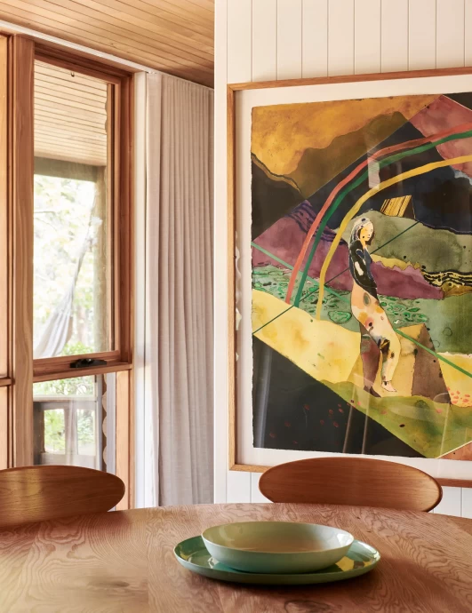 47-летний бревенчатый дом художника Адама Ли в Виктории, Австралия