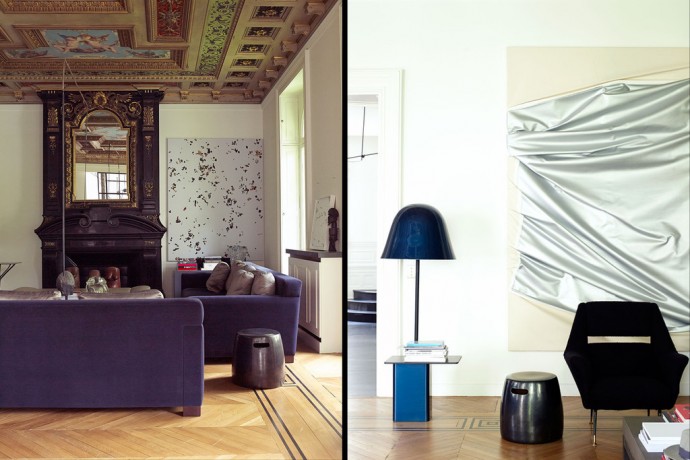 Квартира основателей модного дома Zadig & Voltaire Тьерри Жилье и Сесилии Бенстрем в Париже