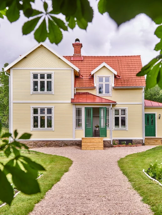 Обновлённый дом 1912 года постройки в шведской провинции Смоланд