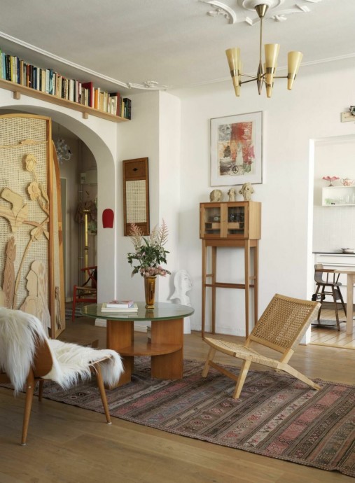 Квартира дизайнера Фанни Дорте и художника Питера Шамона в Мальмё, Швеция