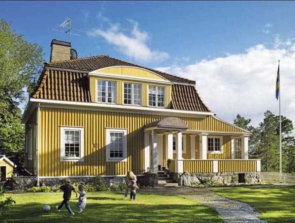 С любовью оформленный столетний коттедж в Швеции