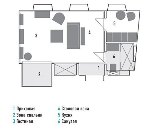 Квартира в Москве площадью 42 кв.м.