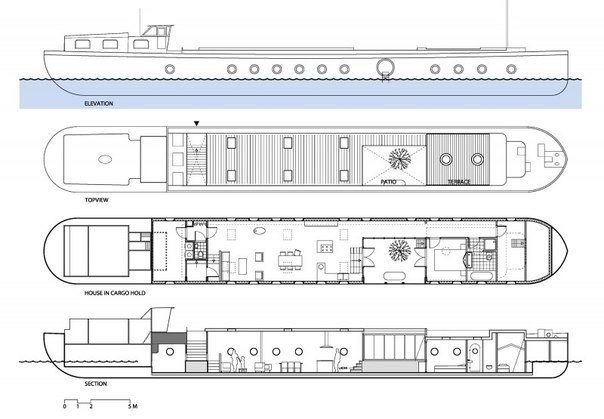 Transformation of a Barge into a Home