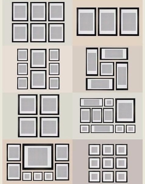 Стильно развешиваем фотографии в интерьере