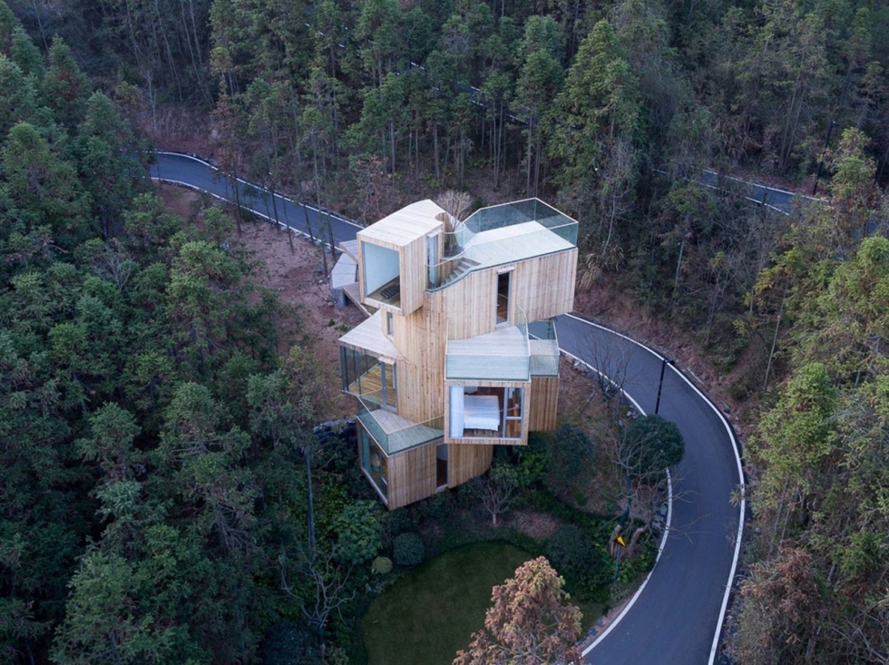 Отель Qiyunshan Tree House в Китае ч.2