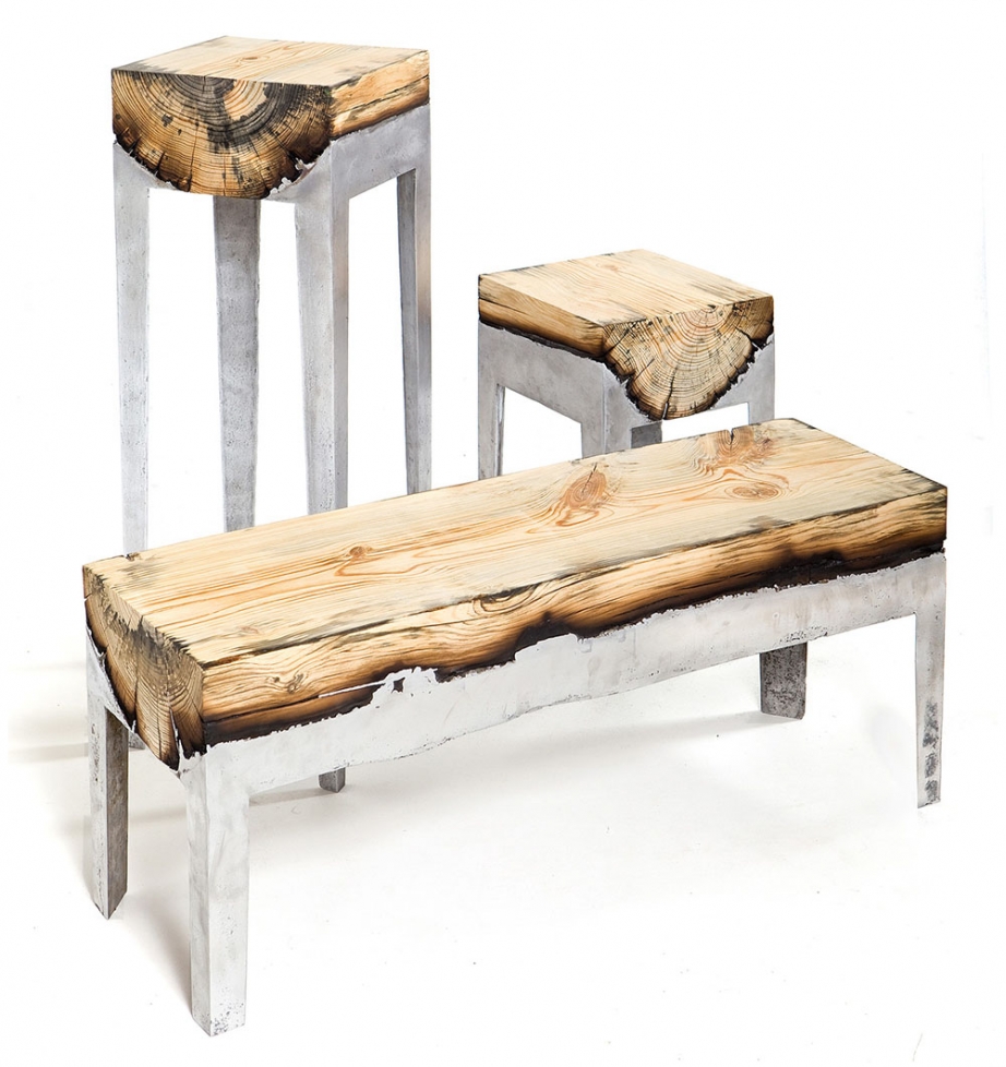 Деревянные столы, скамьи и столешницы. Часть 2. Со вставками из стекла, пластика, дерева и металла