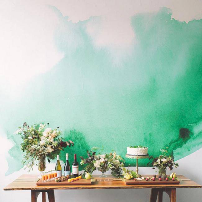 Тренд сезона: техника покраски Half-painted walls