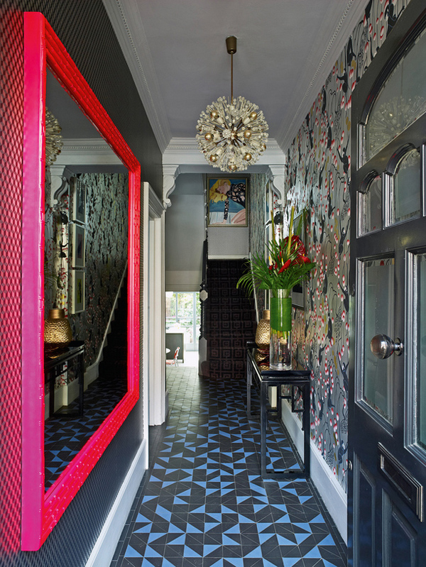Красочный интерьер дома модельера одежды Jenny Packham в Лондоне