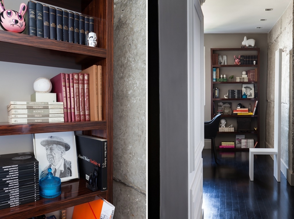 Элегантный мужской интерьер квартиры в Сан-Паулу