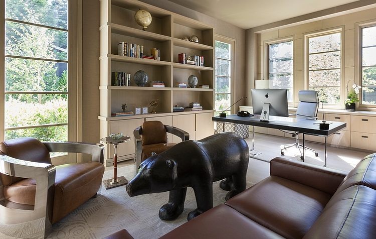 Современная семейная резиденция в Атертоне, Калифорния от Favreau Design