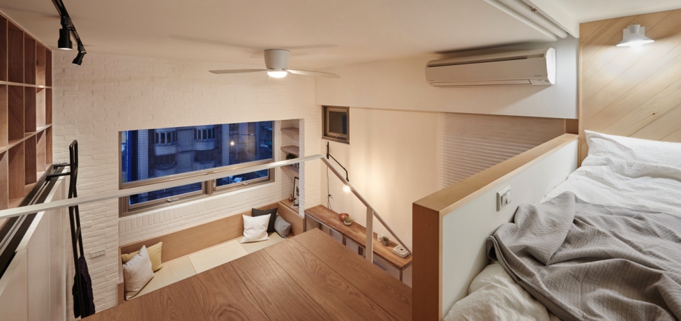 Квартира 22 м2 с антресолью  от  A Little Design в центре Тайбэя