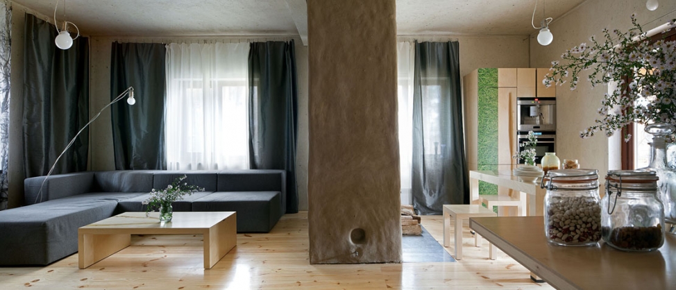 Эко-интерьер брусового дома от Ryntovt Design