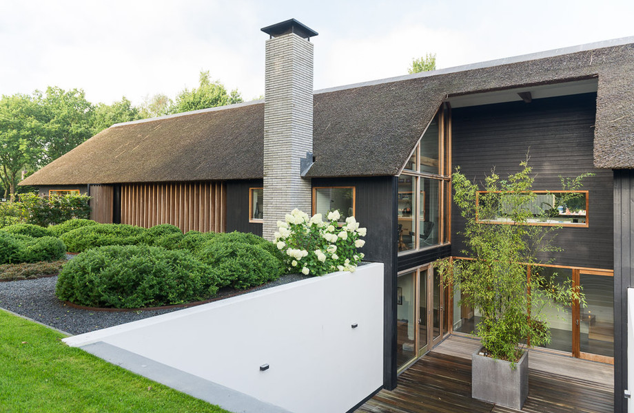 Современный сельский коттедж в Голландии от Kwint Architecten