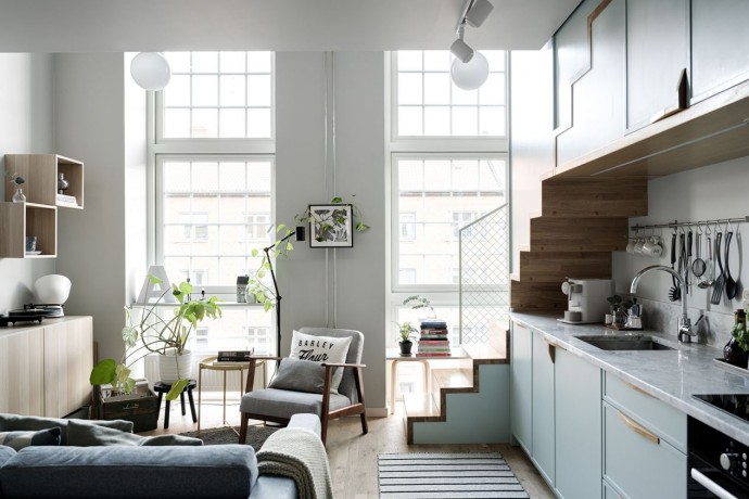 Дуплекс площадью 41 м2 в Мальмё, Швеция