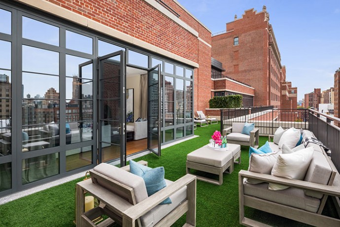 Двухуровневая квартира в Нью-Йорке