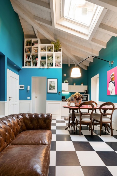 Красочная квартира на озере Комо на курорте Белладжо