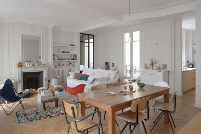 Квартира для молодой пары в Париже (100 м2)