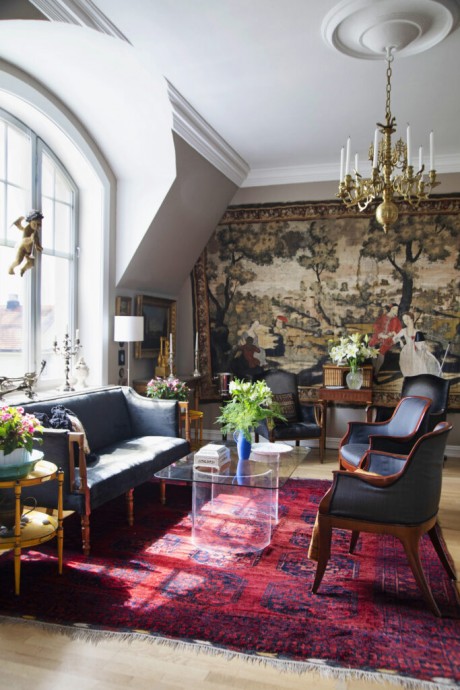 Квартира искусствоведа и реставратора Гейра Томаса Рисосена в Осло, Норвегия