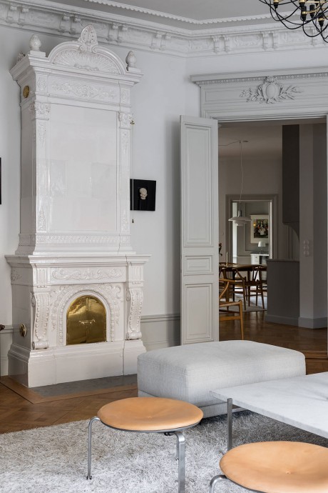 Квартира в доме 1889 года постройки в Стокгольме