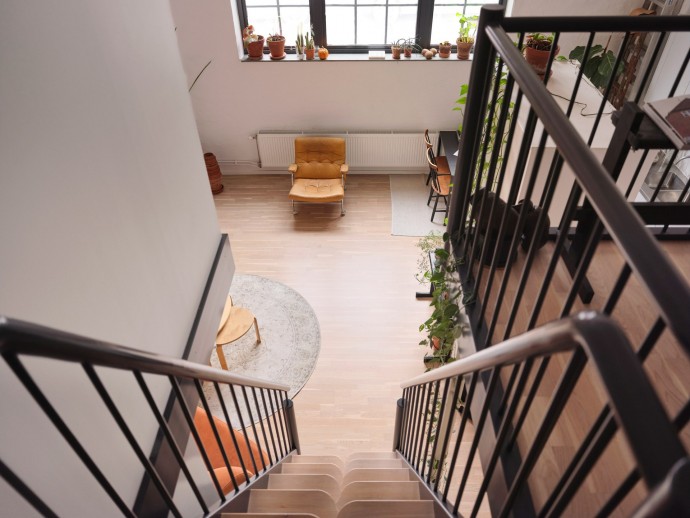 Двухуровневая квартира площадью 88 м2 в Стокгольме