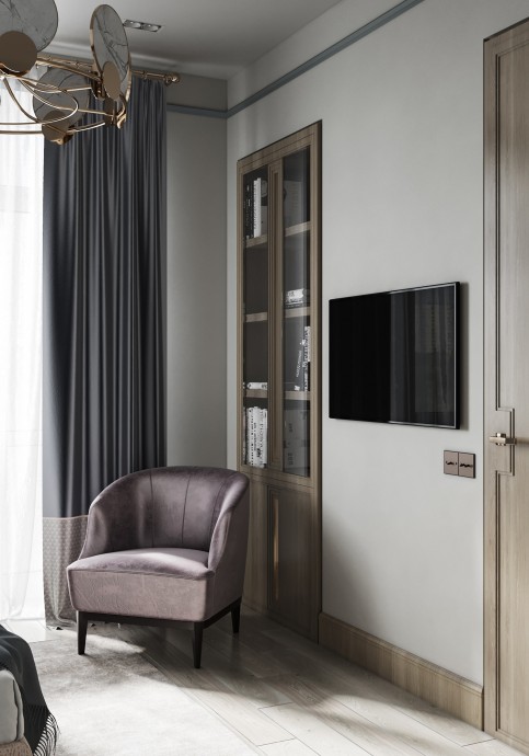 Квартира, оформленная в приглушенных тонах Квартира, оформленная в приглушенных тонах