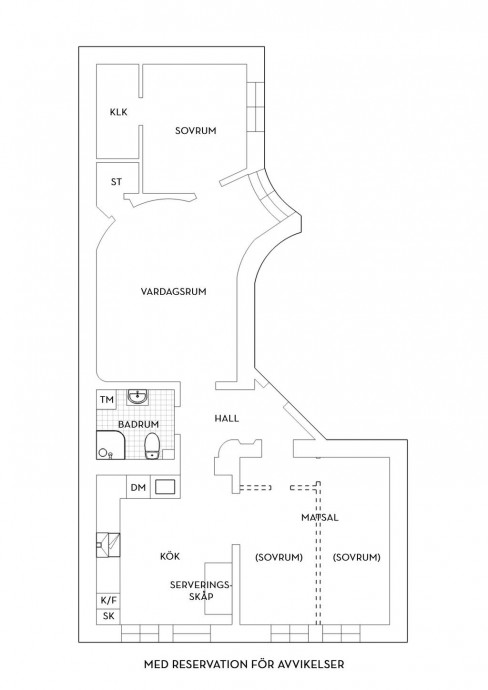 Квартира площадью 101 м2 в Гётеборге