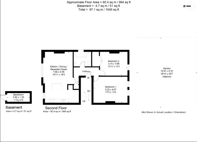 Мансардная квартира площадью 92 м2 в Лондоне