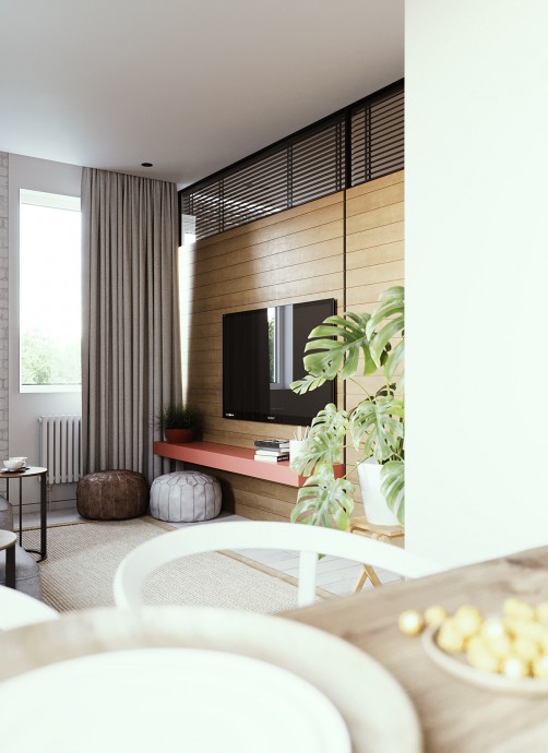 Компактная квартира для семьи с детьми