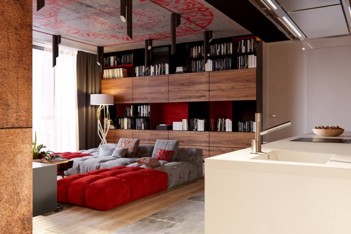 Азиатские мотивы в интерьере просторной квартиры