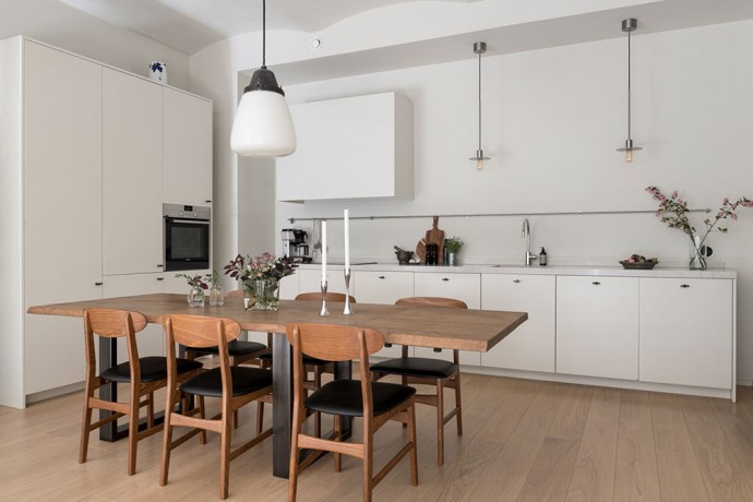 Квартира со сводчатыми потолками высотой 3.5 м в Стокгольме Квартира со сводчатыми потолками высотой 3.5 м в Стокгольме