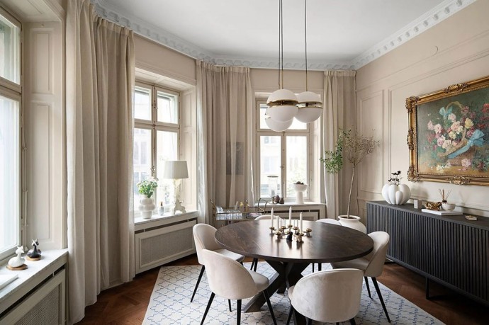 Квартира в доме XIX века в Стокгольме Квартира в доме XIX века в Стокгольме