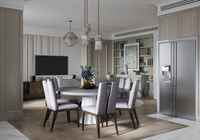 Квартира, оформленная в приглушенных тонах Квартира, оформленная в приглушенных тонах