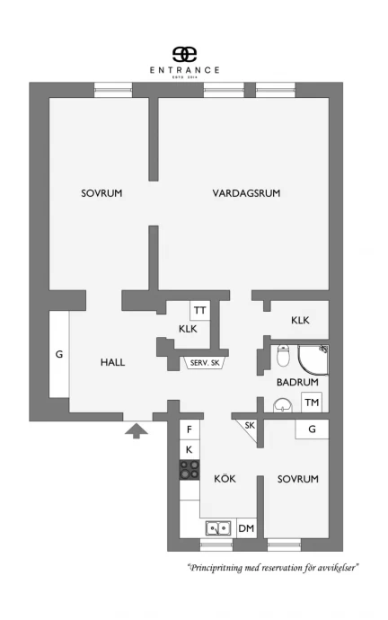 Квартира площадью 81 м2 в Гётеборге