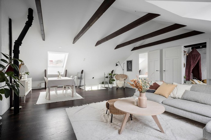 Мансардная квартира площадью 96,5 м2 в Гётеборге