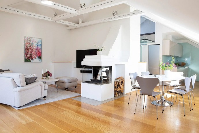 Мансарда площадью 94 м2 в Стокгольме