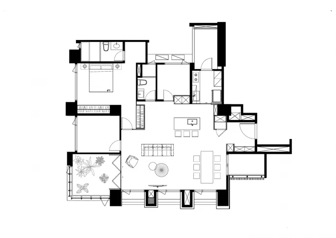 Квартира площадью 128 м2 в Тайбэе