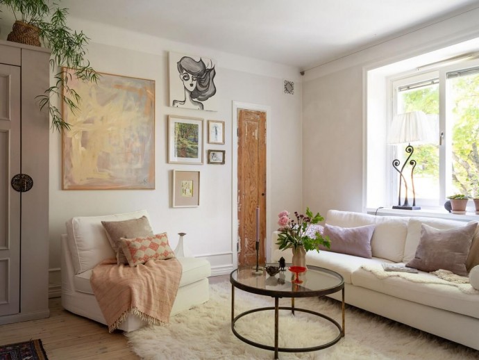 Квартира площадью 40 м2 в доме 1930-х годов в Стокгольме