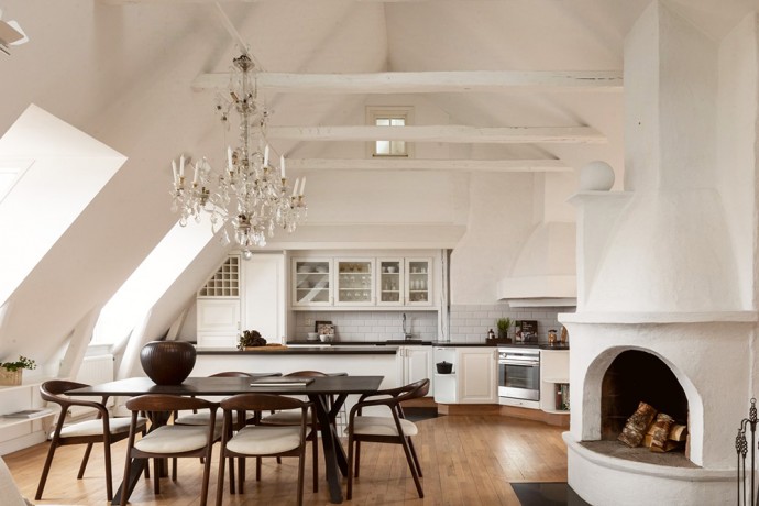 Мансардная квартира в Стокгольме