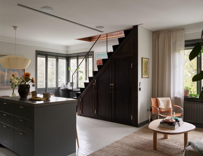 Двухуровневая квартира в Стокгольме