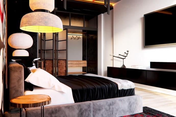 Азиатские мотивы в интерьере просторной квартиры