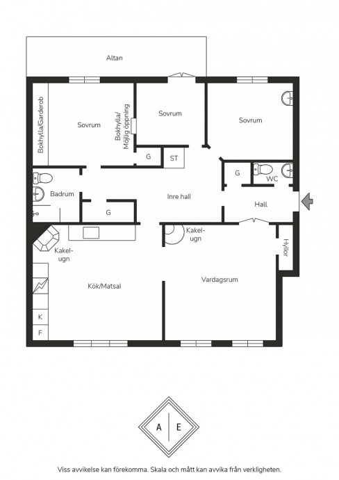 Квартира площадью 118 м2 в Стокгольме