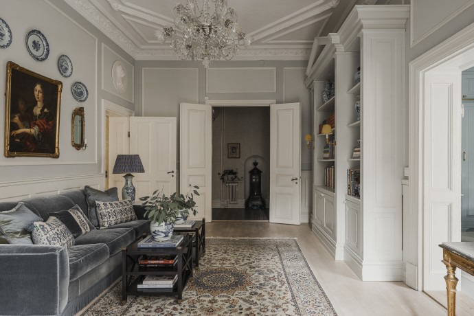 Квартира площадью 89 м2 в здании 1878 года в Стокгольме